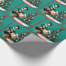 VintageCowgirl med julgranen glada Christma