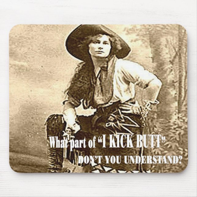 Vintagecowgirlen "SPARKAR JAG ÄNDAN" Mousepad Musmatta (Framsidan)