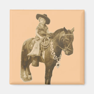 VINTAGECOWGIRLMAGNET MAGNET