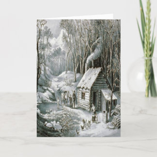 Vintagecurrieren & den Ives vildmarken loggar Helgkort