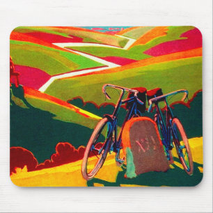 Vintagecykelannons - cykel på back musmatta