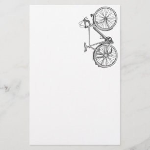 Vintagecykelbrevpapper Brevpapper