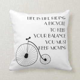 Vintagecykeldekorativ kudde