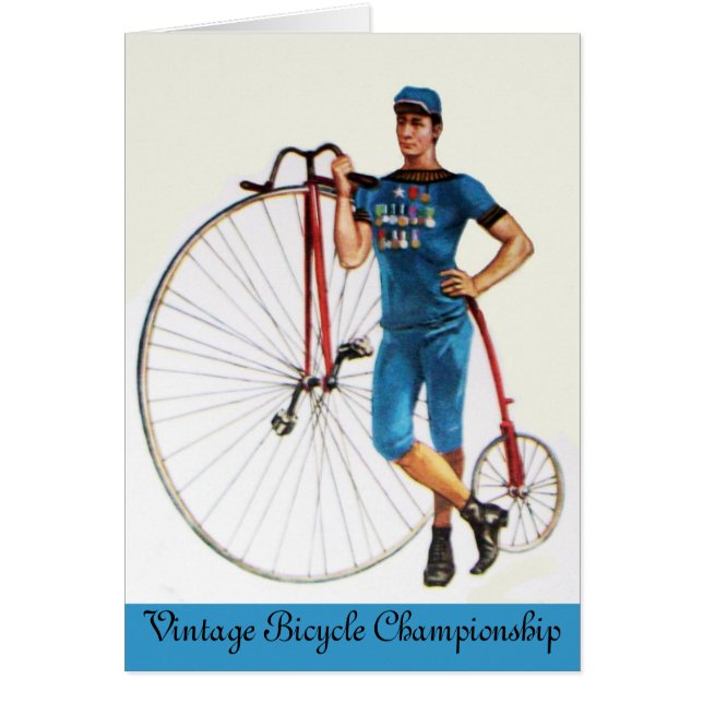 Vintagecykelmästerskap Hälsningskort (Framsidan)