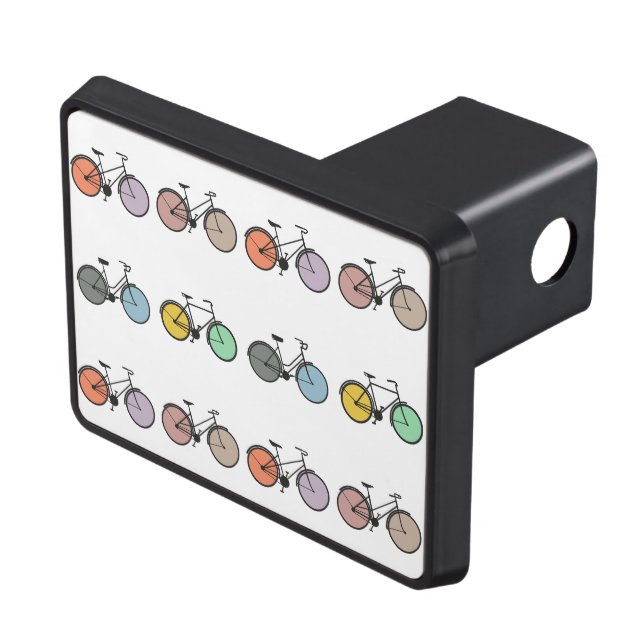 Vintagecykelmönster Skydd För Dragkrok (Topp Höger)