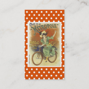 Vintagecykelvisitkort Visitkort