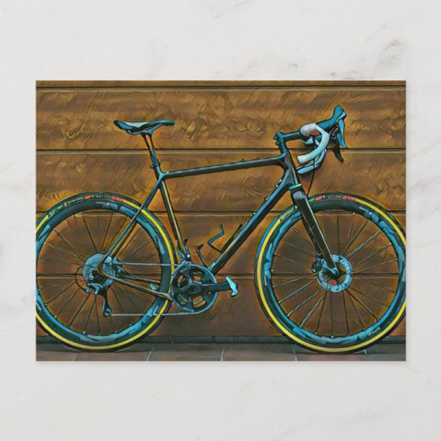 Vintagecyklingpresenter | mountainbikepresenter vykort (Framsida)