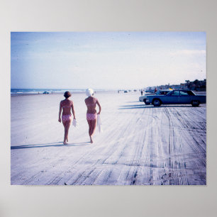 VintageDaytona Beach Florida affisch