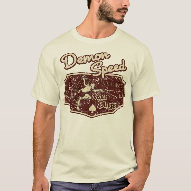 Vintagedemonen rusar skjortan tee (Framsida)