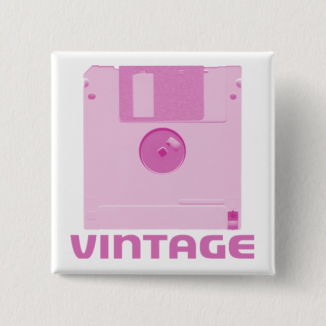 Vintagediskettrosor knäppas knapp (Framsida)