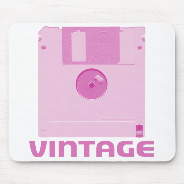 Vintagediskettrosor Mousepad Musmatta (Framsidan)