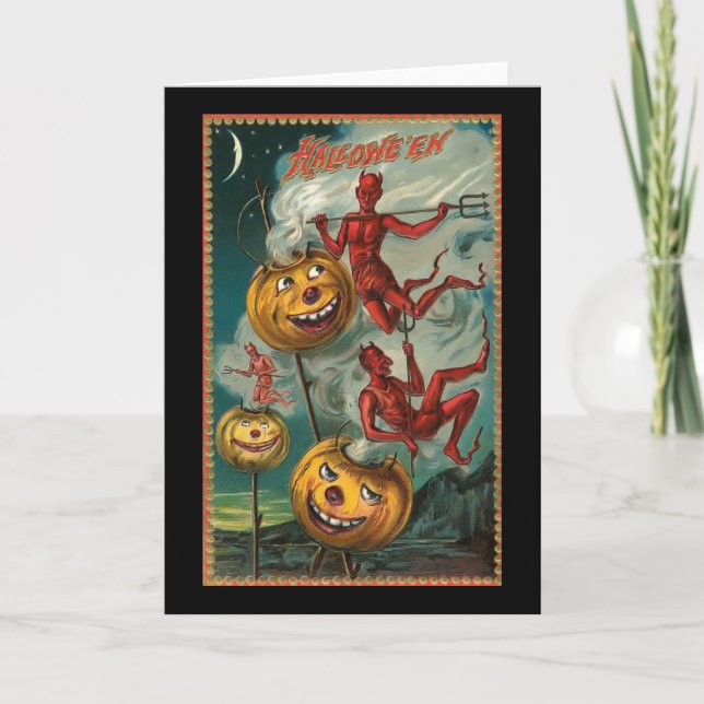 Vintagedjävulenkort Kort (Framsida)