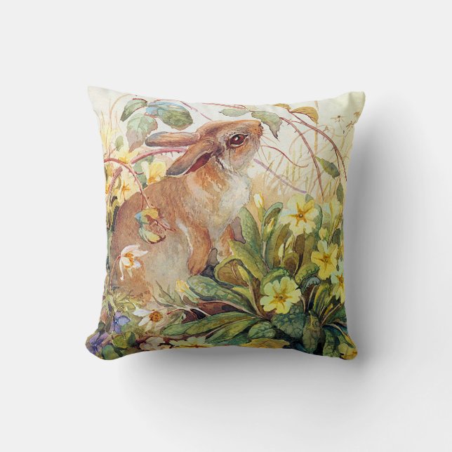 vintagedjur som engelsk bygd kudder, dämpar kudde (Framsida)