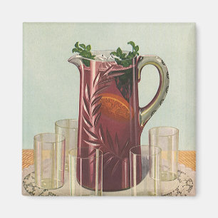 Vintagedrinkar och drycker, kanna av Sangria Magnet