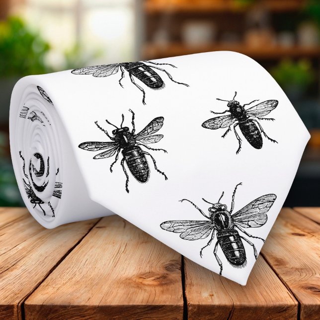 Vintagedrottningbi & arbetebiillustration slips (Skapare uppladdad)