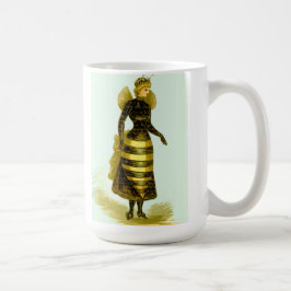VintageDROTTNINGBI eller bålgetingkvinna i Kaffemugg