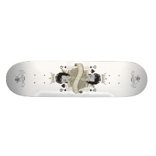 VintagedrottningSkateboard Old School Skateboard Bräda 21,6 Cm