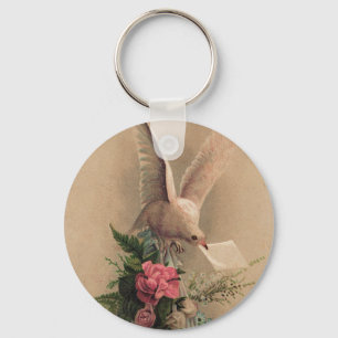 Vintageduva Nyckelring