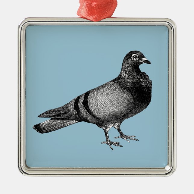 Vintageduvagåvor Julgransprydnad Metall (Framsidan)