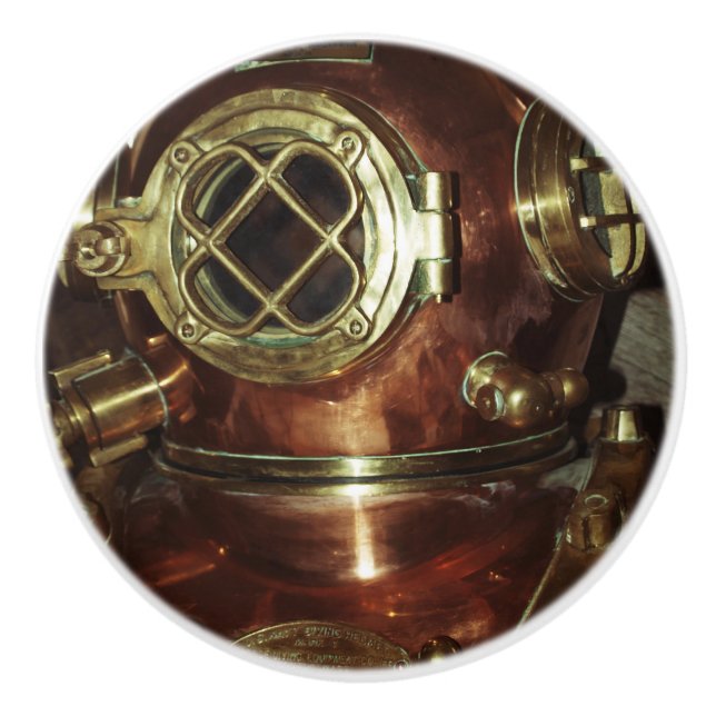 Vintagedykninghjälm Knopp (Framsidan)