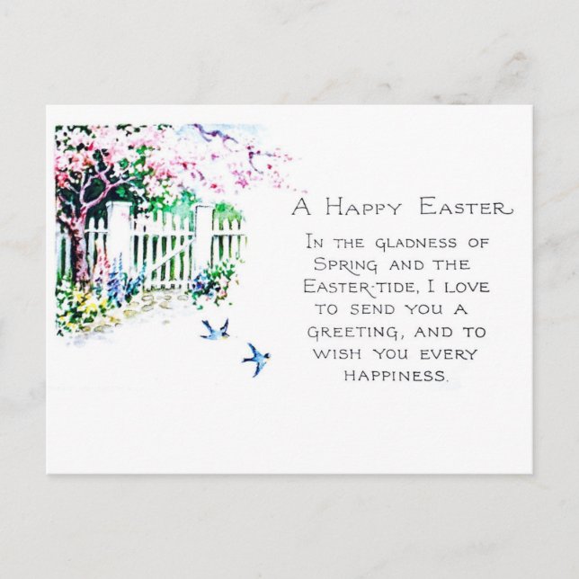 VintageEastertide vykort (Framsida)