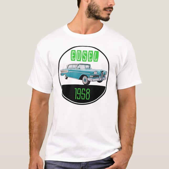 VintageEdsel logotyp 1958 T Shirt (Framsida)