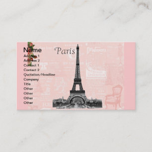 VintageEiffel torn Visitkort