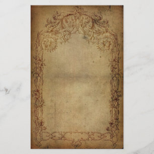 Vintageelegansmörk 2 brevpapper