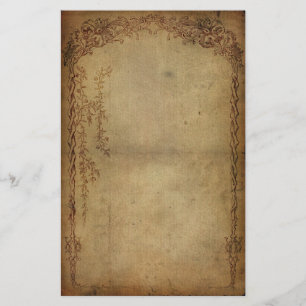 Vintageelegansmörk Brevpapper