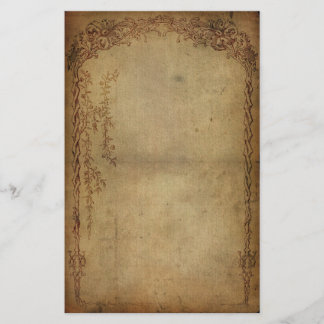 Vintageelegansmörk Brevpapper