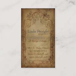 Vintageelegansmörk Visitkort