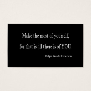 VintageEmerson inspirera citationstecken - Visitkort