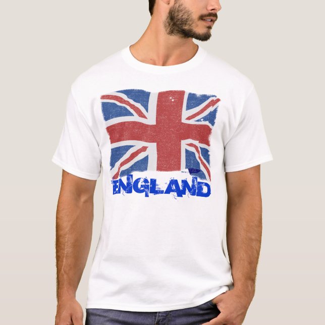 VintageEngland flagga T Shirt (Framsida)