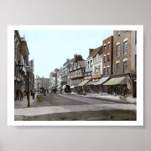VintageEngland Gloucester 1890's Poster