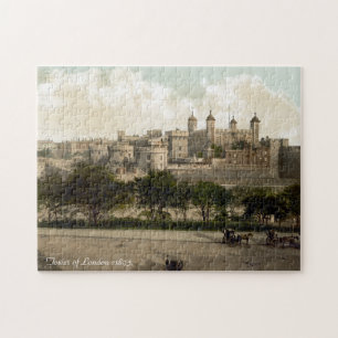 VintageEngland jigsaw, torn av London Pussel