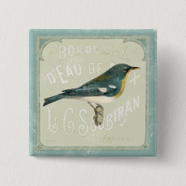 Vintagefågel som vänder mot höger knapp (Framsida)