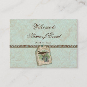 Vintagefåglar, Robins placering för bord för Placeringskort