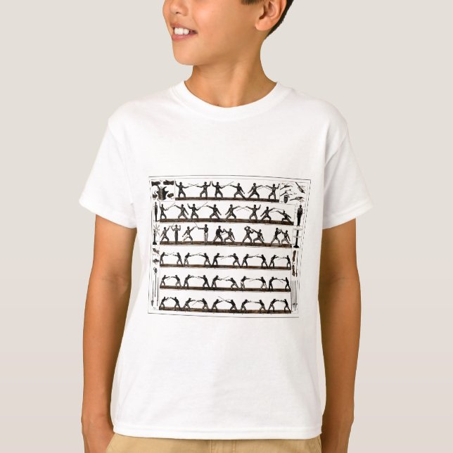 Vintagefäktninganvisning Tee Shirt (Framsida)
