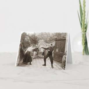 Vintagefäktningkursen noterar kortet kort