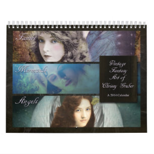 Vintagefantasikonst av den Chrissy Gruber Kalender