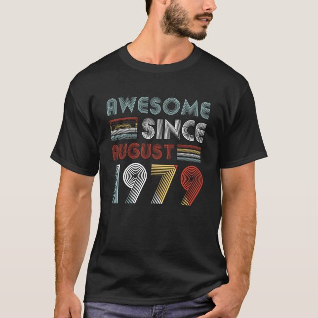 Vintagefantastisk efter Augusti 1979 den 40th T Shirt (Framsida)