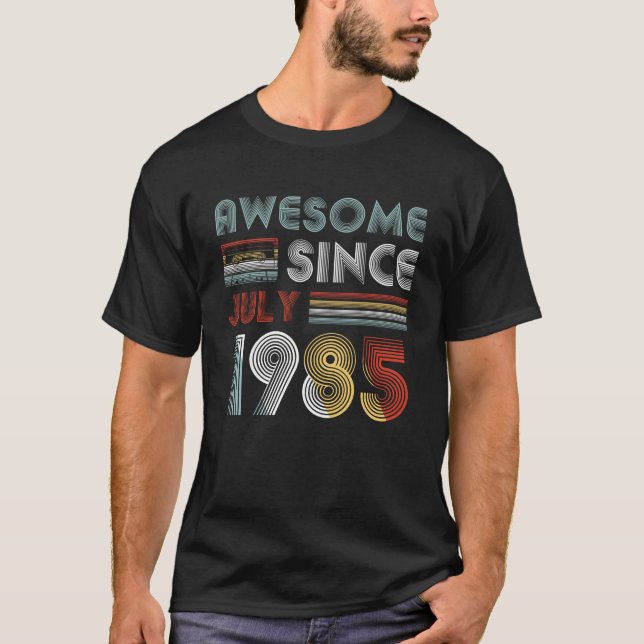 Vintagefantastisk efter Juli 1985 den 34th T Shirt (Framsida)