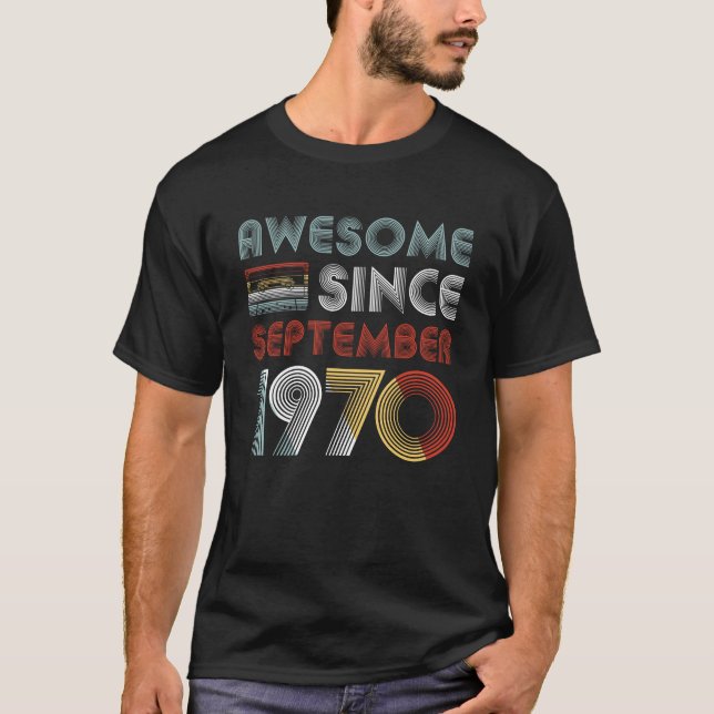 Vintagefantastisk efter September 1970 den 49th T Shirt (Framsida)