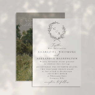 VintageField, Foliage WAN, Fine Art inspirerad Inbjudningar