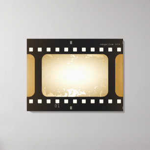 Vintagefilmfotoet filmar remsan filmar roll canvastryck