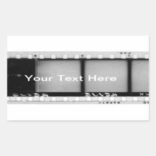 VintageFilmstrip klistermärkear Rektangulärt Klistermärke