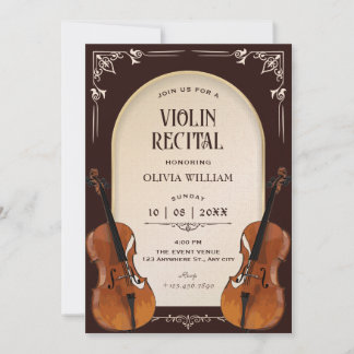 Vintagefiol cellorecital inbjudningar