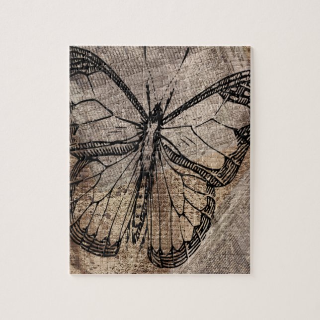 Vintagefjäril Pussel (Vertikal)