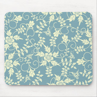 Vintagefjärilsblommigt Mousepad Musmatta
