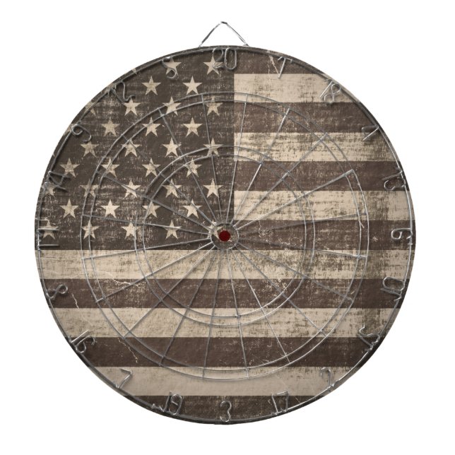 Vintageflagga United States Darttavla (Framsidan)